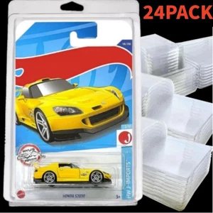 24Pack Clear Protector Case Plastic Display Fit For Hot Wheels & Matchbox Basic - Picture 1 of 11