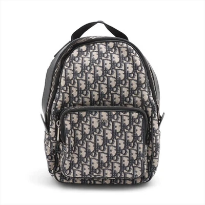 Dior Oblique canvas x leather Sling backpack Navy Blue - Image 1 of 4