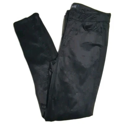 PAIGE Pants Huxton Ultra Skinny Women 28 Lightweight Midrise Corduroy Black - Image 1 of 4