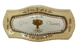 Thanksgiving Keramik Käse Servierplatte Tablett 14" Grasslands Road Heritage - Bild 1 von 18