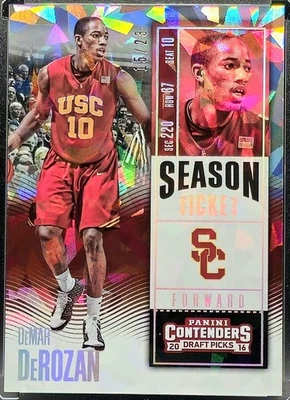 DeMar DeRozan 2016 Panini Contenders Draft Picks Season Cracked Ice Ticket /23  - Image 1 of 2