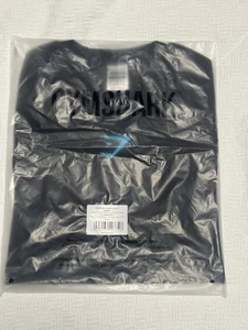 Gymshark Onyx 5.0 Seamless T-Shirt Black/Onyx Grey Size S - Picture 1 of 4