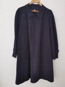 BNWT Vintage Aquascutum Navy Trench Coat / Mac Size XL * NEW * Made In England  - Picture 1 of 19