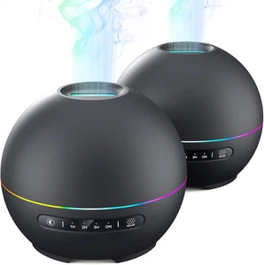 2 Pack Essential Oil Diffuser for Home - 200Ml Ultrasonic Aromatherapy Diffuser - Picture 1 of 12