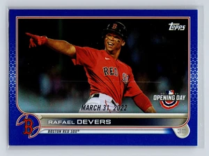 2022 Topps Opening Day - Rafael Devers #213 Opening Day Blue Foil - Picture 1 of 2