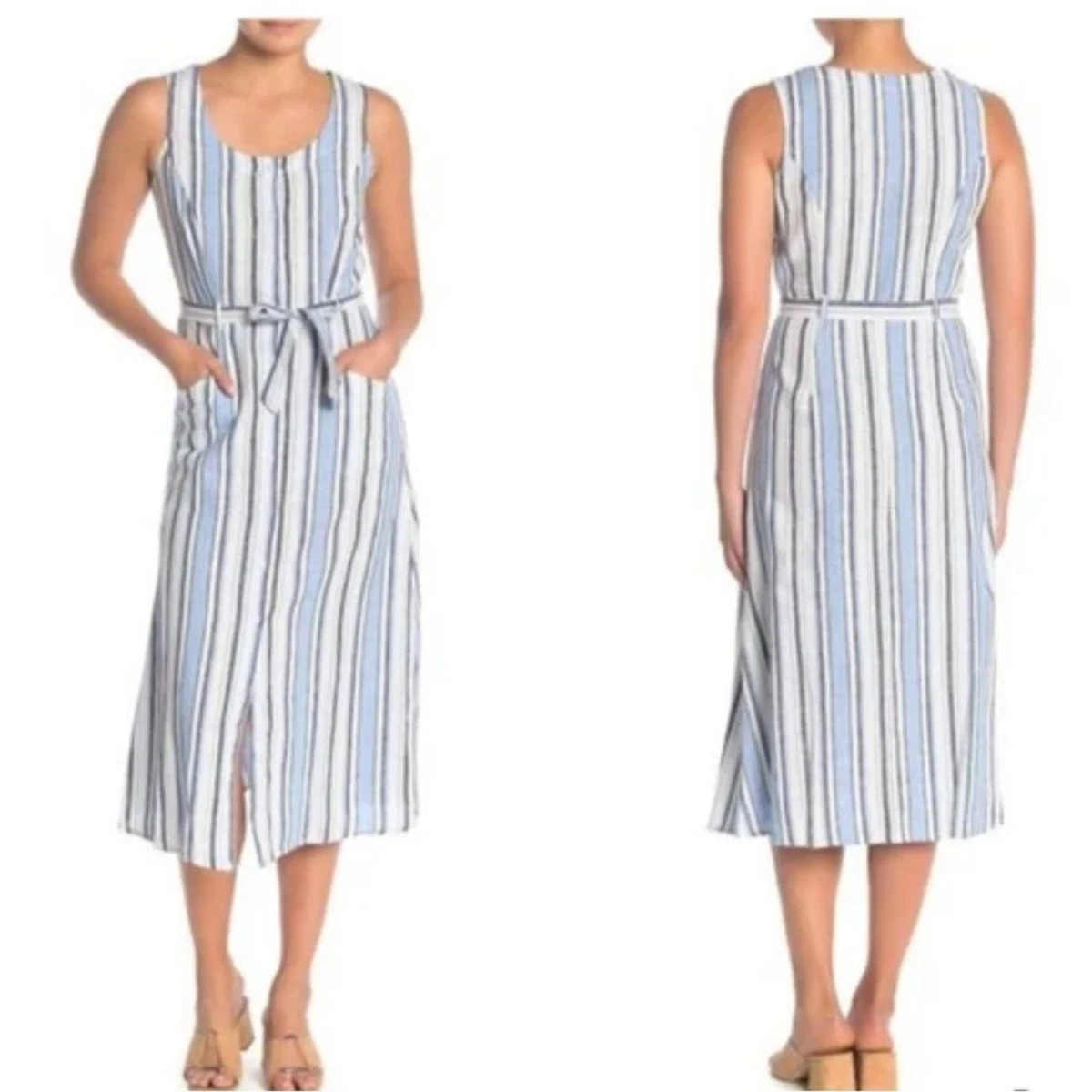 Max Studio Women's Crinkled Jersey Asymmetrical Dress - Short Sleeve With Side Ruching - View #13