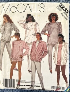 MCCALLS 3233 CHAQUETA DE SEÑORITAS, TOPS, PANTALONES, PANTALONES CORTOS PATRÓN DE COSTURA DE COLECCIÓN Talla 14-18 - Imagen 1 de 2
