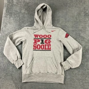 Nike Hoodie Herren Small Arkansas Razorbacks Wooo Pig Sooie grau rot Swoosh - Bild 1 von 12