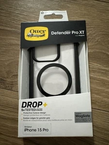 Funda OtterBox Defender Pro XT para MagSafe para iPhone 15 Pro - Transparente con Negra - Imagen 1 de 5