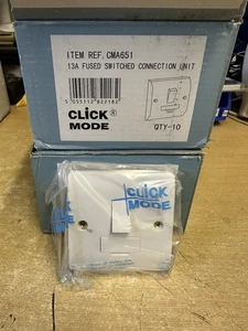 Unidad de conexión de interruptor fundido Click Mode CMA651 13A 2 cajas de 10 - Imagen 1 de 6
