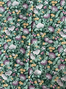 2 NIP VTG JC Penney Panels Curtain Tie Backs Flowers Butterflies Greens Laven - Picture 1 of 14