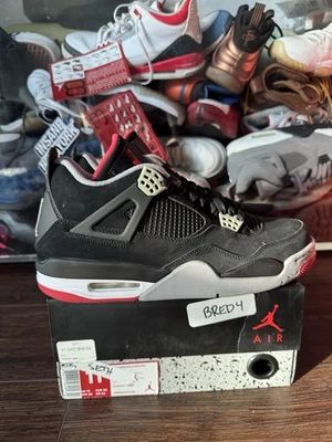 Nuevo sin usar Air Jordan 4 Retro Bred 2012 308497 089 talla 11  Foto 1 de 4