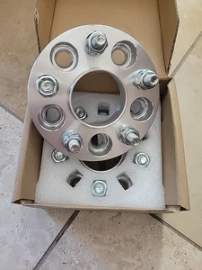 2PC WHEEL SPACER ADAPTERS 5X110MM  1" CHROME - Picture 1 of 7