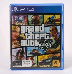 Grand Theft Auto V - GTA 5 - Sony PlayStation 4 PS4 - Complete w/ Map & Manual - Picture 1 of 6