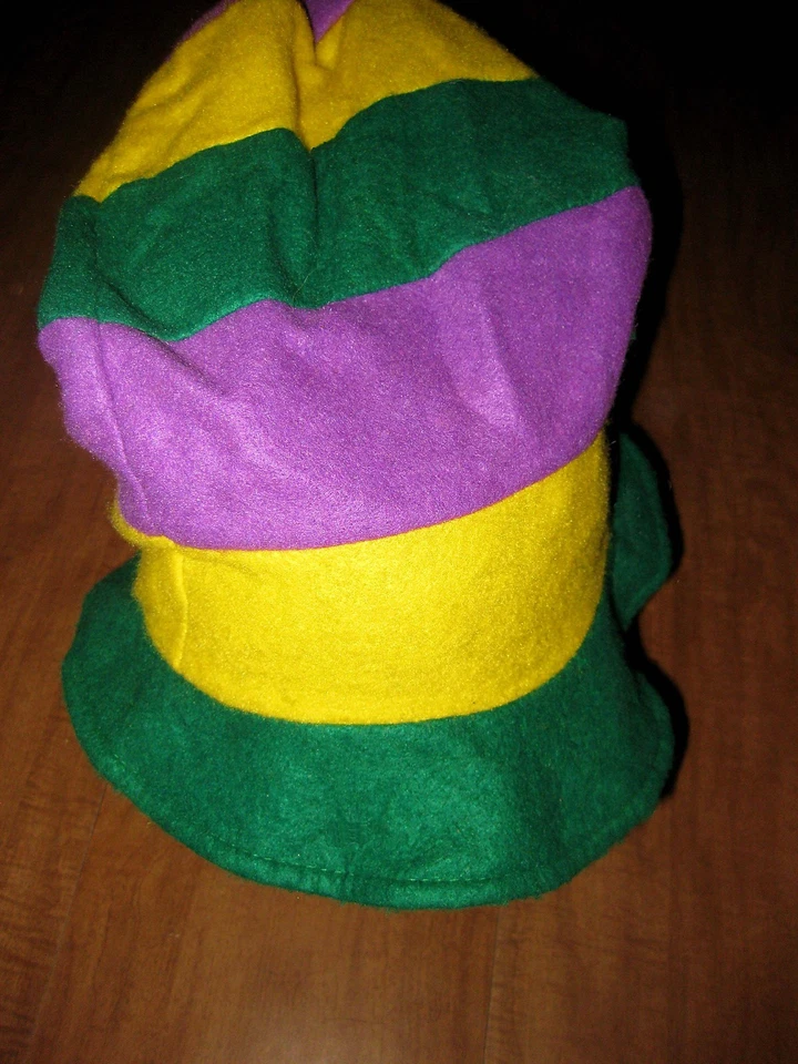 HIPPIE hat RAVE cap novelty jester Mad Hatter Halloween costume rasta - Image 1 of 1