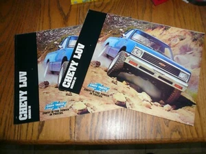 1982 Chevrolet LUV Series 12 Sales Brochures - Two for One Price - Bild 1 von 3