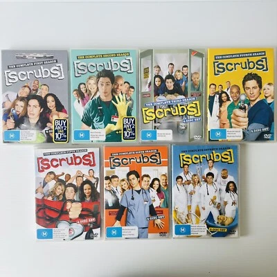 Scrubs Series Season 1-7 (Complete Seasons 1 2 3 4 5 6 7 ) Box Set DVD, Region 4 - Image 1 of 4