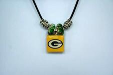 Green Bay Packers Lifetile Necklace With Bead Accents