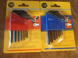 Tool Works SAE. AND METRIC 14 piece Hex L Key Allen Wrench Case Set (LB-4) - Picture 1 of 5