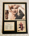 Marilyn Monroe Lingerie 2 Photos Matted Collage with Filmography History #1