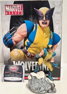 Estatua de metal pintada a mano Wolverine 1:12 Marvel Heros, Corgi (2006) #155 de 2500 Foto 1 de 4