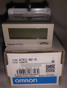 Omron H7EC-NV-H TOTAL COUNTER LCD 8 CHAR PANEL MOUNT - Picture 1 of 6