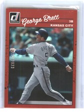2023 Donruss 284 George Brett Holo Red R90,SN2023 Kansas City Royals