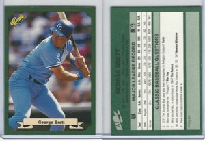 1987 Classic Baseball, #47 George Brett HOF, Royals