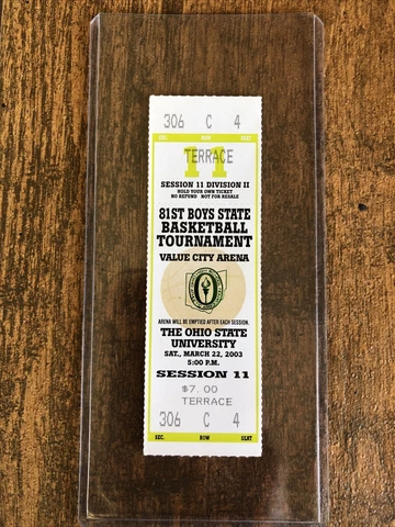 Lebron James Ticket High School Championship Game  Pre NBA Debut Full Ticket Cover