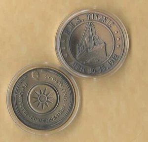 Titanic, RMS, White Star Line Brass Coin, Ship, April 12, 1912 - Picture 1 of 1