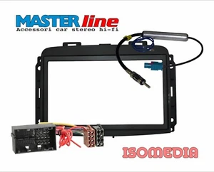 MASCHERINA RADIO DUE DIN PER FIAT 500L DA 2018 IN POI + CONNETTORI ISO E ANTENNA - Foto 1 di 6