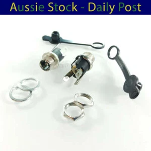 10pcs DC Power Charger Plug 5.5mmx2.1mm Jack Socket Female Panel Mount with Plug - Picture 1 of 2