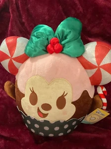 DISNEY PARKS MINNIE MOUSE CHRISTMAS CANDY CANE EARS MUNCHLING BNWT  - Picture 1 of 2