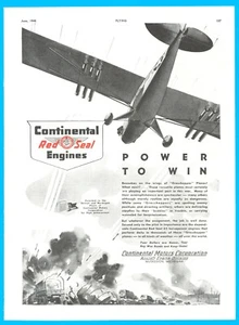 1945 Continental Motors aereo cavalletta seconda guerra mondiale bazooka su ali aviazione guerra - Foto 1 di 3