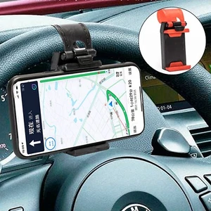 General Car Phone Steering Wheel Phone Holder Wheel Phone Navigation Holder - Photo 1 sur 7