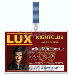 LUCIFER: Lux nightclub cosplay I.D. Badge - Picture 1 of 2