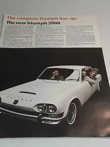 Original 1966 Triumph Sales Brochure 66 TR-4A Spitfire Mk2 1200 2000 Fc2 - Picture 1 of 6