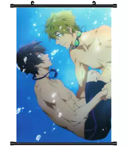 4102 Anime kostenlos! Iwatobi Schwimmclub Wandposter Schriftrolle - Bild 1 von 4