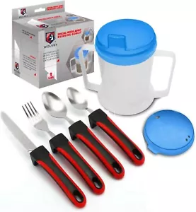 Adult Drinking Cup Anti Spill lids and Latex Free, Cutlery for Daily Living - Picture 1 of 15