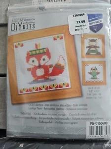 Dmc Vervaco DIY Cute Animals Embroidery Kit - Picture 1 of 2