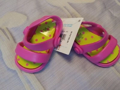 Sandalias nuevas con etiquetas niñas niño talla 2 rosa 3-6 meses Foto 1 de 3