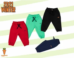 Baby Kids Boys Soft Fleece Sweatpants Cotton Leggings Jogger Pant - Picture 1 of 5