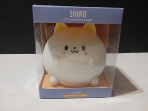 Smoko Shiro Cat Ambient Night Light Desk Buddy Tap Lamp Soft PVC New Open Box - Picture 1 of 10