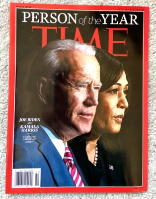 Joe Biden Kamala Harris TIME Magazine 12/21 2020 Person of the Year NO LABEL - Image 1 of 3