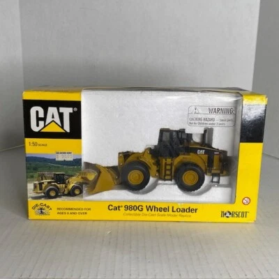 Cargador de ruedas CAT 980G escala 1:50 coleccionable fundido a presión por NORSCOT modelo #55027 Foto 1 de 4