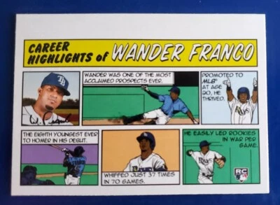 2022 Topps Heritage Baseball Wander Franco 1973 Topps Comic RC #73TC-4 - Image 1 of 2