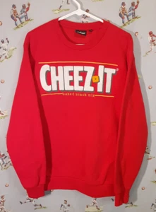 🧀 Cheez-it Sweatshirt Official Kellogg’s Men's Medium Red Long Sleeve Crew Neck - Picture 1 of 11