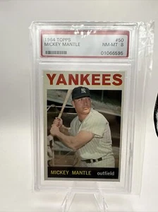 1964 Topps #50 Mickey Mantle PSA 8 NM-MT Beautiful ! - Picture 1 of 2