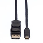 DisplayPort Kabel, DP Stecker - Mini DP Stecker, schwarz, 3 m