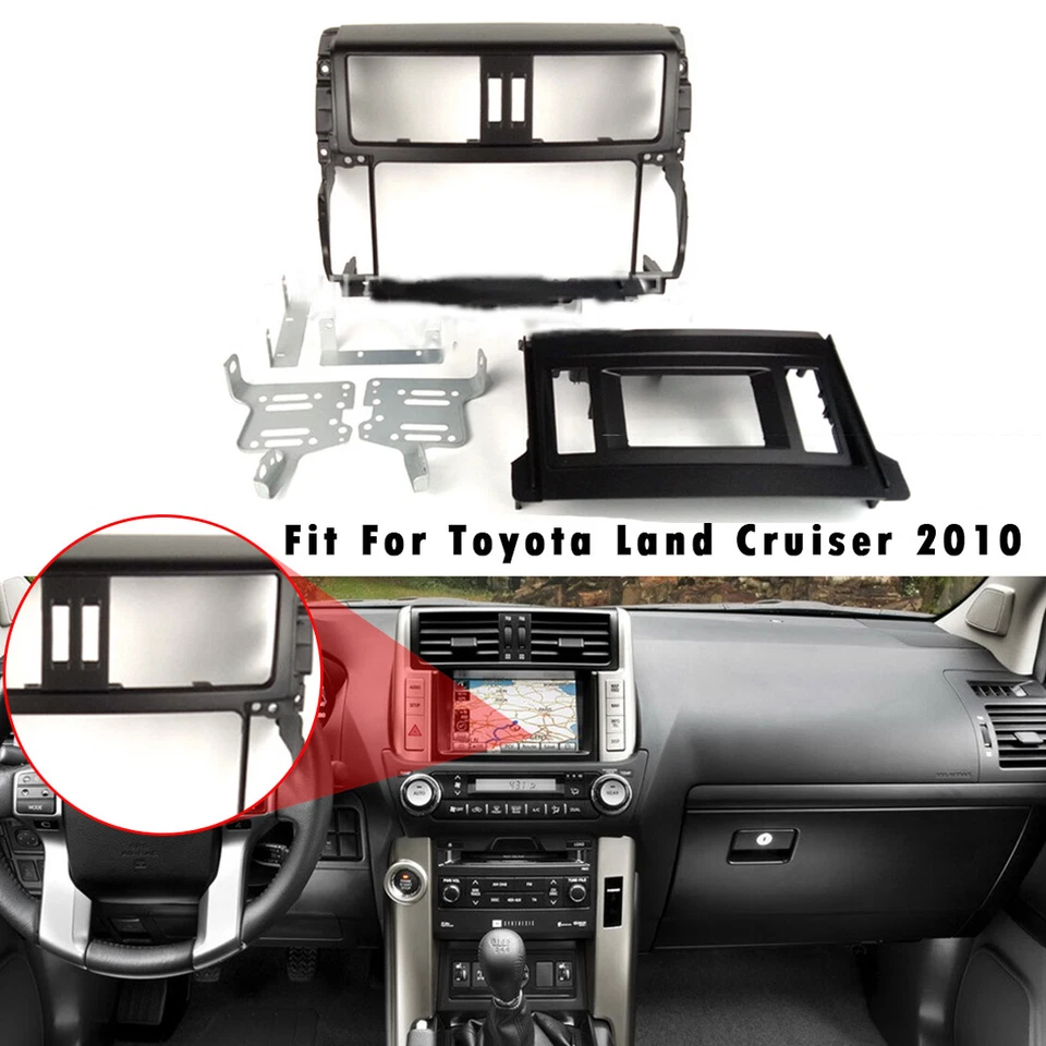 Fascia Stereo Radio Bezel Panel Frame Trim For Toyota Land Cruiser 2010 - Image 1 of 1